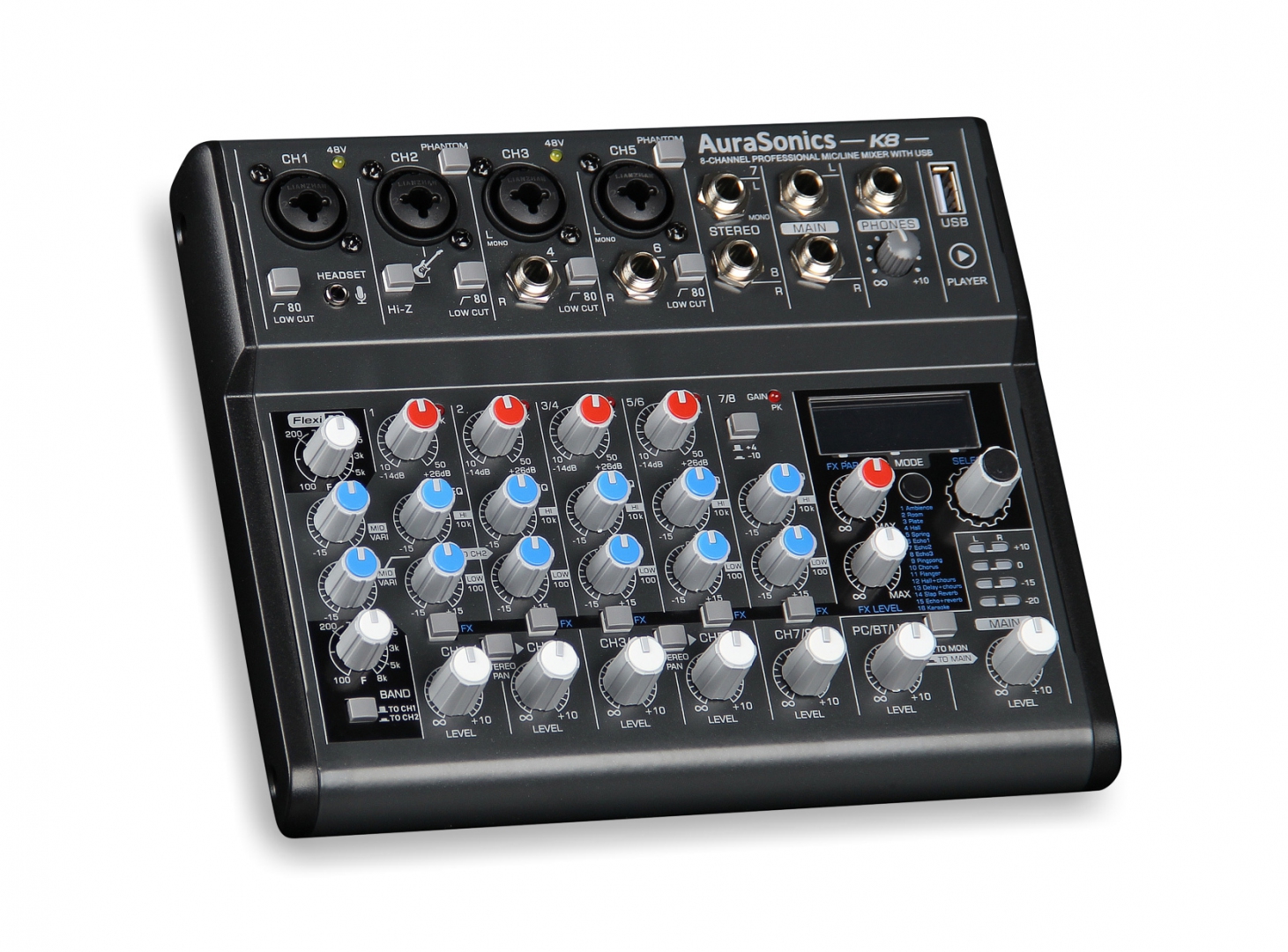 AuraSonics K8 компактный микшерный пульт в Угличе