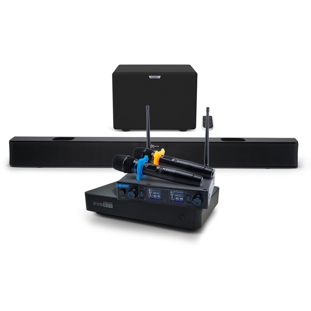 Hi-End караоке-система EVOBOX Premium + EvoSoundBar (саундбар с караоке) в Угличе