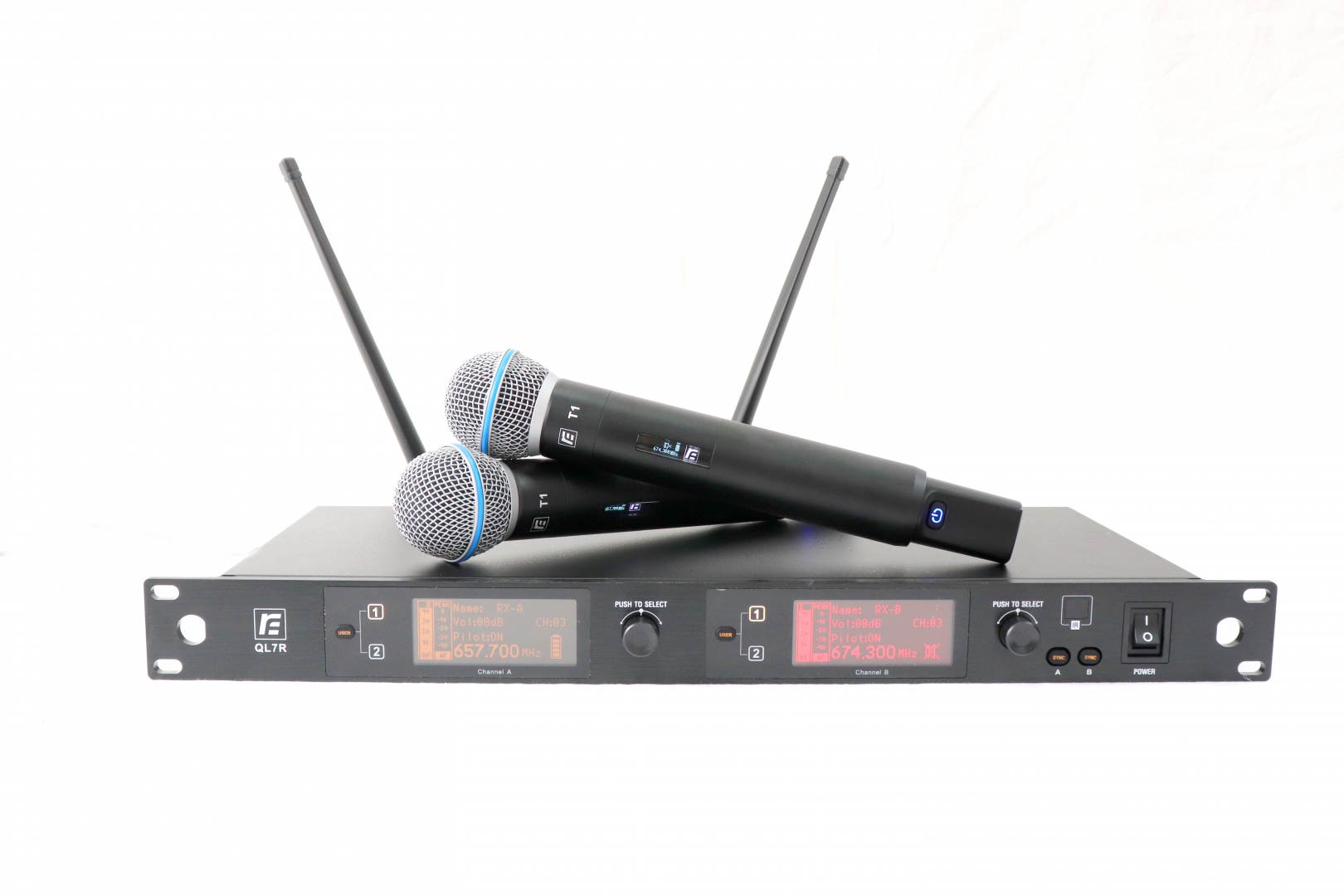 RFIntell QL7R/T1-B 720,500-754,000 МГц 2-канальная радиосистема с 2-мя ручными микрофонами в Угличе