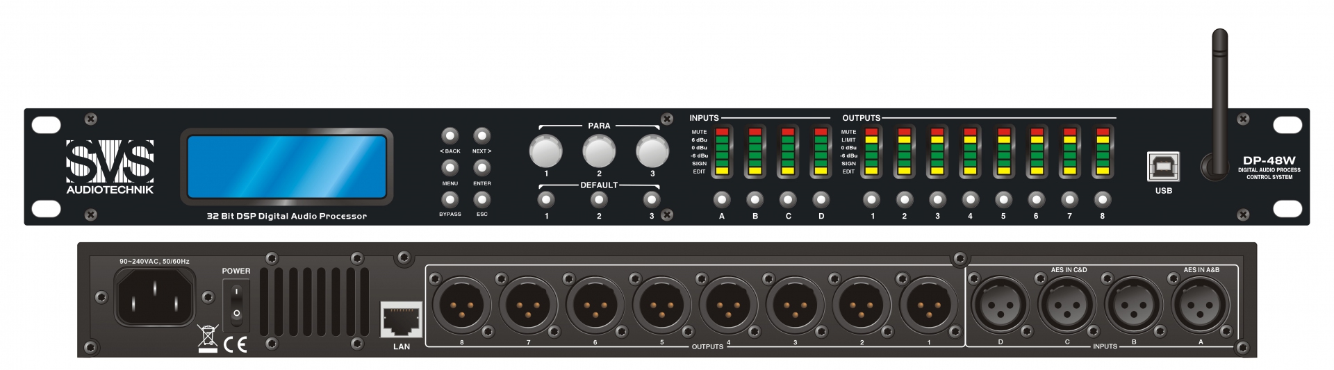 SVS Audiotechnik DP-48W Цифровой процессор: 4 входа 8 выходов в Угличе