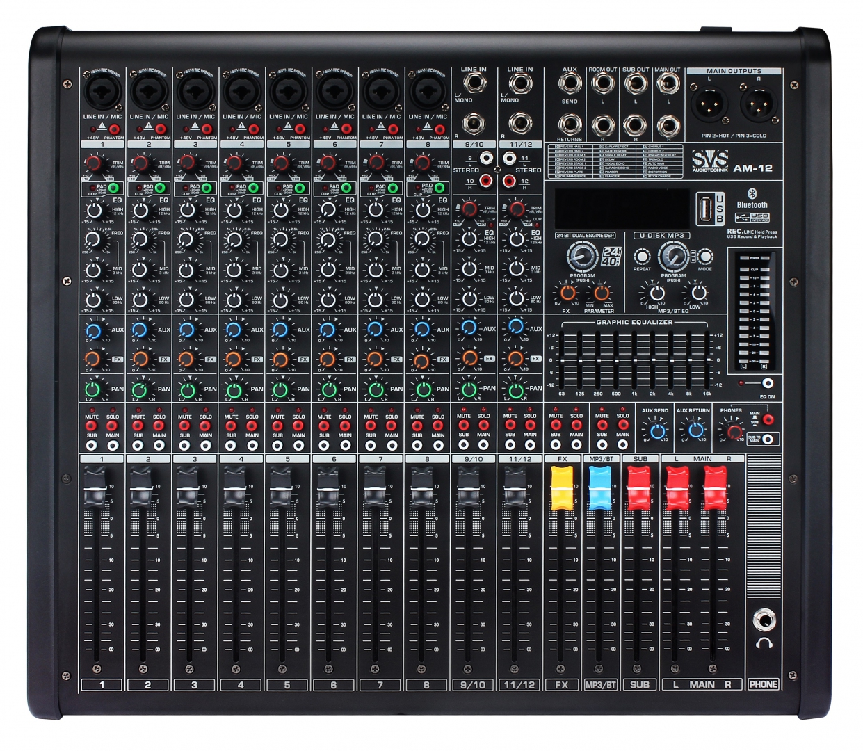 SVS Audiotechnik mixers AM-12 Микшерный пульт аналоговый, 12-канальный в Угличе